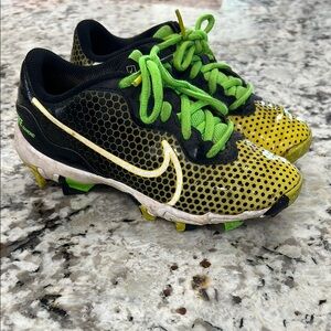 Nike Kids baseball Cleats - Black and Yellow